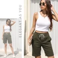 thumbnail image 4 of Bermudas Casuales Para Mujer Con Cordón Elástico Ajustable, 4 of 4