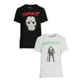 thumbnail image 2 of Paramount Pictures Friday The 13th Men's and Big Men's Halloween Graphic Tees, 2-Pack, Sizes S-3XL, 2 of 6