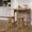 Corona Brown, variant on OSHOME 3-Piece Farmhouse Folding Dining Table Set with 2 Stools – Solid Pine Drop Leaf Kitchen Table Set in Corona Brown