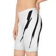 thumbnail image 6 of Effete Feline Claw Marks Scratch Women's Bike Shorts (AOP), 6 of 6