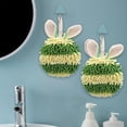 thumbnail image 2 of Birdeem Rabbit Ear Crown Chenille Hand Towel Cute Hanging Hand Wipe Ball Hand Towel Thickened Absorbent Hangable Multifunctional Hand Towel, 2 of 12