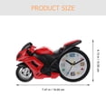 thumbnail image 4 of Motorbike Clock Ornament Lifelike Small Motorbike Model Simulated Motorcycle Model Desk Clock, 4 of 8