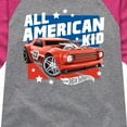 thumbnail image 3 of Hot Wheels - All American Kid - Toddler And Youth Girls Raglan Graphic T-Shirt, 3 of 5