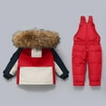 thumbnail image 6 of Staki Snow Suits for Kids Kids 2 Piece Snowsuit Set Boy Winter Hooded Puffer Jacket & Snow Bib Pants Boy Ski Suits Ultralight Outfit 6M,12M,18M,24M,3-4Y(Red,3-4 Years), 6 of 6