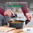 thumbnail image 3 of Combo de Batería de Cocina Antiadherente Negra 10 Piezas con Tapas + Horno Eléctrico Tostador 11L negro, 3 of 7