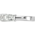thumbnail image 3 of Sterling Silver Cheryl M Rhodium-Plated Cushion-Cut Cz 7 Stone Ringsize 9 (Width 4.5) - Jbsp, 3 of 5