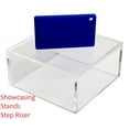 thumbnail image 4 of T'z Tagz New 3x3x1.5 Clear Acrylic Display Riser Box Cube Pedestal Stand, 4 of 6
