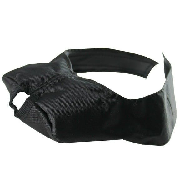Black Nylon Feline Muzzle Large Fits Cats Over 12lbs