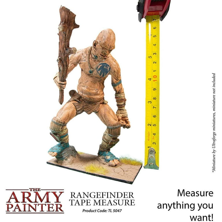 The Army Painter Rangefinder Tape Measure- 10 ft Measuring Tape- Small Tape  Measure Retractable- MM Tape Measure Small