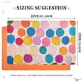 thumbnail image 6 of Yayeee Doormat for Indoor Entrance 32" x 20" Non Slippery Floor Rug, Watercolor Circles, 6 of 8