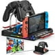 thumbnail image 1 of Estación de acoplamiento con cargador HDMI 4K/1080P para Nintendo Switch/Switch OLED: compatible con RGB, conexión a TV, USB 3.0, puertos tipo C e incluye 8 ranuras para juegos, 1 of 8
