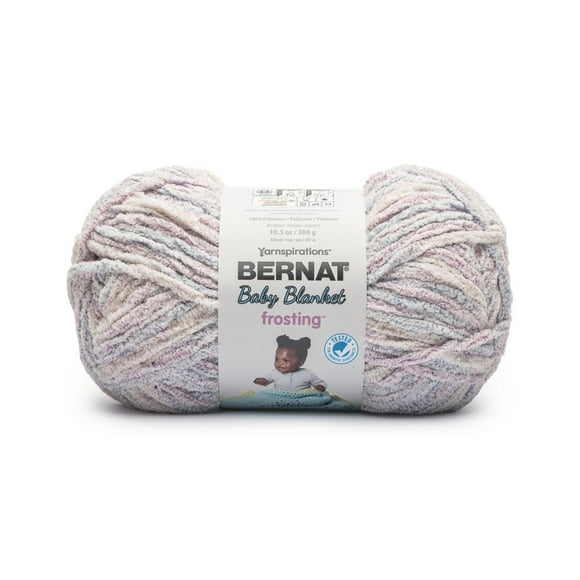 Bernat® Baby Blanket Frosting™ #6 Super Bulky Polyester Fil, 10.5oz/300g 220 Yards