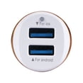 thumbnail image 3 of Car Phone Charger Fast 3.1A Dual USB Power Adapter Mini LED Auto Mobile Phone Charger  White, 3 of 10