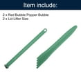 thumbnail image 3 of Uxcell 4Pcs Canning Kits Included Magnetic Lid Lifter Bubble Popper Bubble, Green, 3 of 6