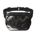 thumbnail image 1 of Balery Black And White Boston Terrier Mochila Cinturón para Mujeres y Hombres, Bolsa de Cintura Impermeable de Doble Capa con Correa, 1 of 9