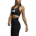 thumbnail image 2 of Adidas Womens Black Don't Rest 3 Bar Logo Racerback Padded Sports Bra Sz XS $40, 2 of 10