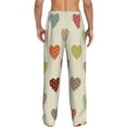 thumbnail image 3 of Disketp Heart Polka Dot Men'S Pajama Pants - Ultra Soft Fleece Sleep And Lounge Pants (Size: S-Xxl), 3 of 9