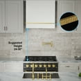 thumbnail image 4 of Akicon Range Hood 30 Inch, 600 CFM Stainless Steel Vent Hood with Powerful Range Hood Insert, Modern Square Kitchen Hood with 3 Speed Control, LED Lights, Baffle Filters, Wall Mounted (AK-HS30HA-SWG), 4 of 7