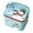 Blue, variant on Christmas Cookie with Lids Large Cookie Boxes Metal Empty Santa Tinplate Xmas Gift Box for Christmas Holiday Candies Treats Storage Container (Pink,5.1"x4.3"x3.9")