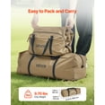 thumbnail image 3 of VEVOR Hot Tent for 4-6 Persons, Portable Winter Tipi Tent with Stove Jack, Waterproof Canvas Camping Tents, Lightweight 4 Season Shelter Tents for Hiking Fishing Backpacking, L Size, 3 of 9