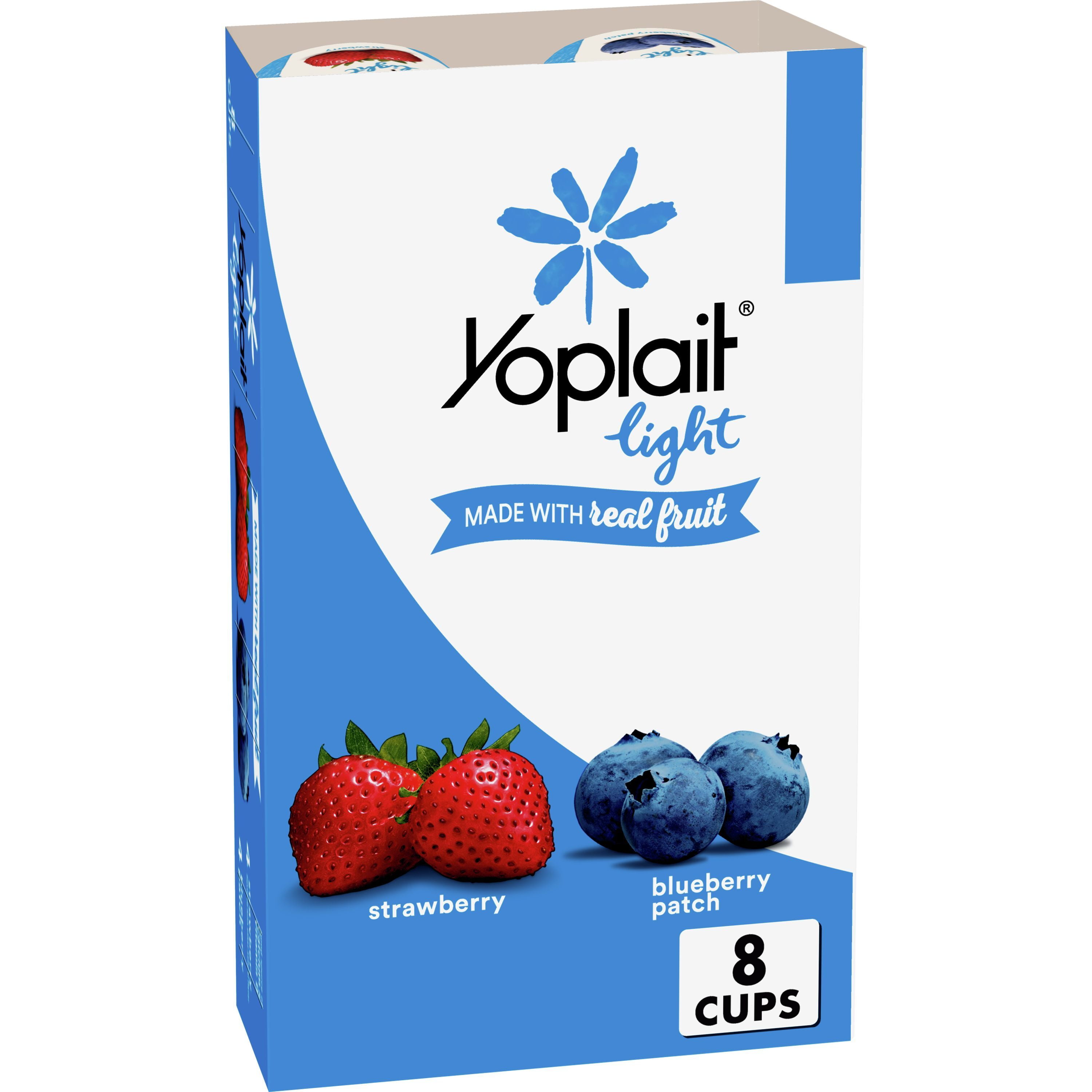 Yoplait Light Fat Free Yogurt Pack, 8 Ct, 6 OZ Yogurt Cups