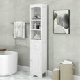 thumbnail image 2 of Freestanding Storage Cabinet with Drawer Tall Bathroom Cabinet MDF Board, Adjustable Shelf, 2 of 7