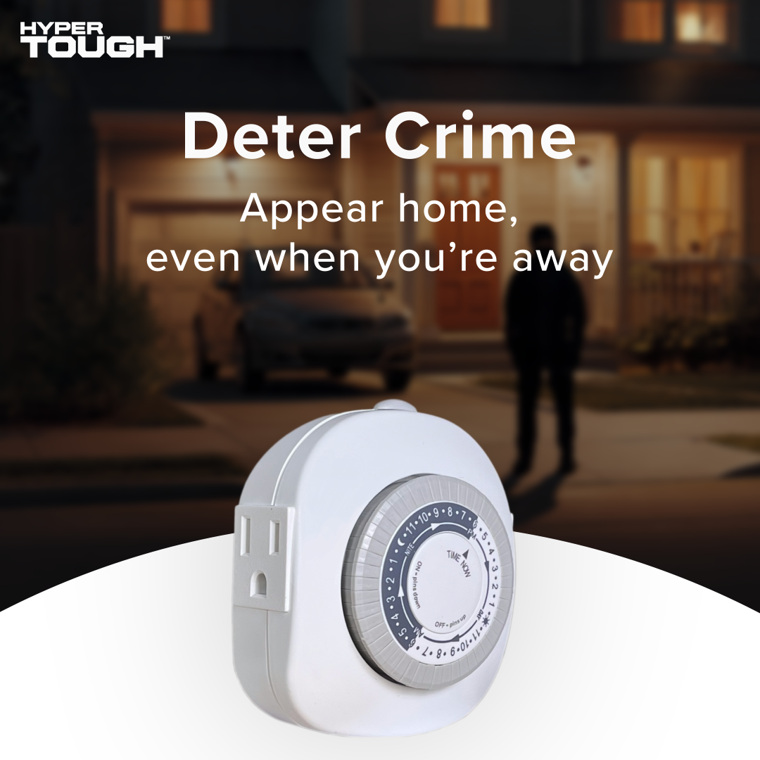 Hyper Tough Indoor Analog Light Timer, Dual Outlet photo 8