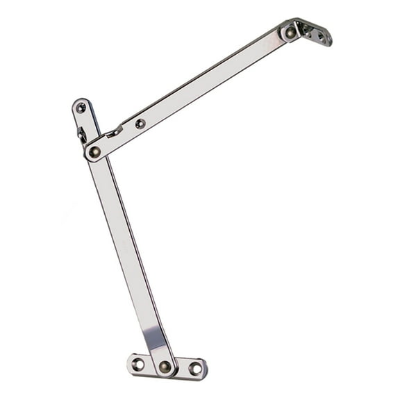 Perko 0762DP1CHR Chrome-Plated Brass Hatch Support Brace - 10" Open Length