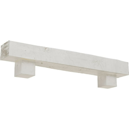 

Ekena Millwork 6 H x 6 D x 60 W Knotty Pine Faux Wood Urethane Fireplace Mantel Kit W/ Alamo Corbels Factory Prepped