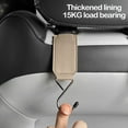 thumbnail image 4 of Kieccall Car Hooks Hidden Leather Seatback Hooks Car Hooks For Purses And Bags Interior Car Accessories Car Accessories Interior Suitable For Four-Seater Vehicles, 4 of 6