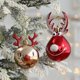 thumbnail image 3 of 2 uds Adornos de árbol de Navidad Bola de alce colgante decoraciones escena diseño accesorios suministros de fiesta de Navidad niños regalos de Año Nuevo, 3 of 5