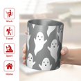 thumbnail image 5 of 12oz Coffee Tumblers Minimalist Halloween Ghosts Pattern Stainless Steel Vacuum Insulated Travel Tumbler Coffee Cups Mug with Lid and Straw with Cleaning Brush for Cold & Hot Drinks, 5 of 5