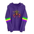 thumbnail image 2 of Xuyuer Women Mardi Gras Sweatshirt Mardi Gras Carnival Pullover Top Casual Long Sleeve, 2 of 4