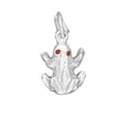 thumbnail image 1 of Sterling Silver 18" Unisex 1.5mm Box Chain 3D Red Eyed Frog Pendant Necklace, 1 of 2