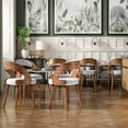 thumbnail image 6 of STARY Set of 2 Wood Dining Chairs with Curved Backrest for Kitchen Dining Room, Beige, 6 of 7