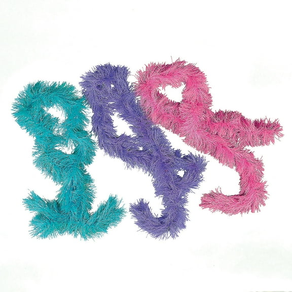 Polyester Fringe Boa Asst - Party Wear - 12 Pieces