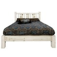 thumbnail image 5 of Homestead Collection Full Platform Bed w/ Laser Engraved Wolf Design, Ready to Finish, 5 of 7