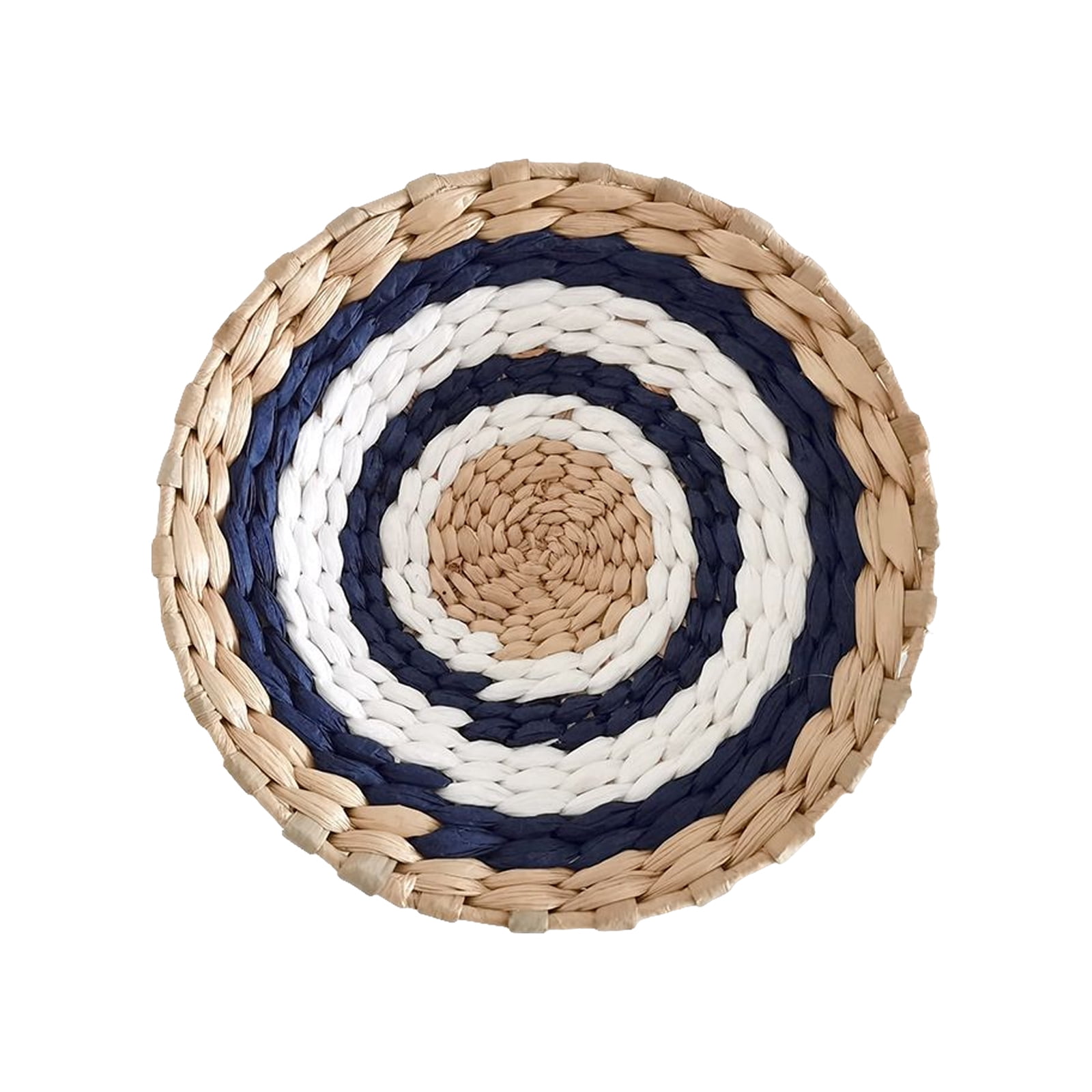 Rattan Wall Basket Gift Round Creative Multicolor Woven Nordic Style