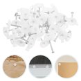 thumbnail image 1 of HONMEET 45pcs Drywall Hole Fix White Wall Nails For Securing Use, 1 of 8