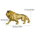 thumbnail image 3 of Classical European Lions Sculpture Detailed Textured Carving Decorative Resins Art Piece For Shelf Tabletop Decors, 3 of 8