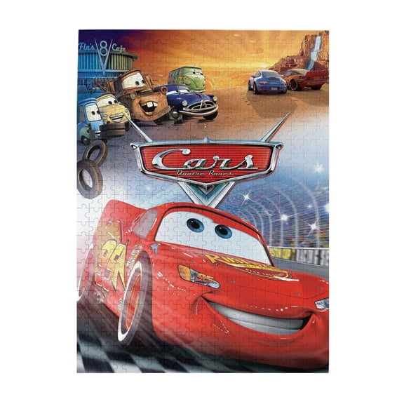500 Pieces Puzzles Lightning McQueen Wooden Puzzle Large Puzzle Game Artwork Family Decorations Unique Puzzle Gift