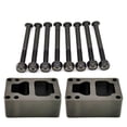 thumbnail image 1 of 30mm Caoutchouc Joint Riser Pads +53mm Boulons pour Planche à Roulettes Longboard Double Rocker, 1 of 4