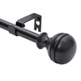 thumbnail image 2 of UTOPIA ALLEY Wall Mounted 5/8 Inch Curtain Rod - Curtain Rods For Windows 28 to 48 Inch, Adjustable Drapery Rods, Black Curtain Rods, Bedroom Curtain Rods, Tapestry Poles (Black, 28"-48"), 2 of 9