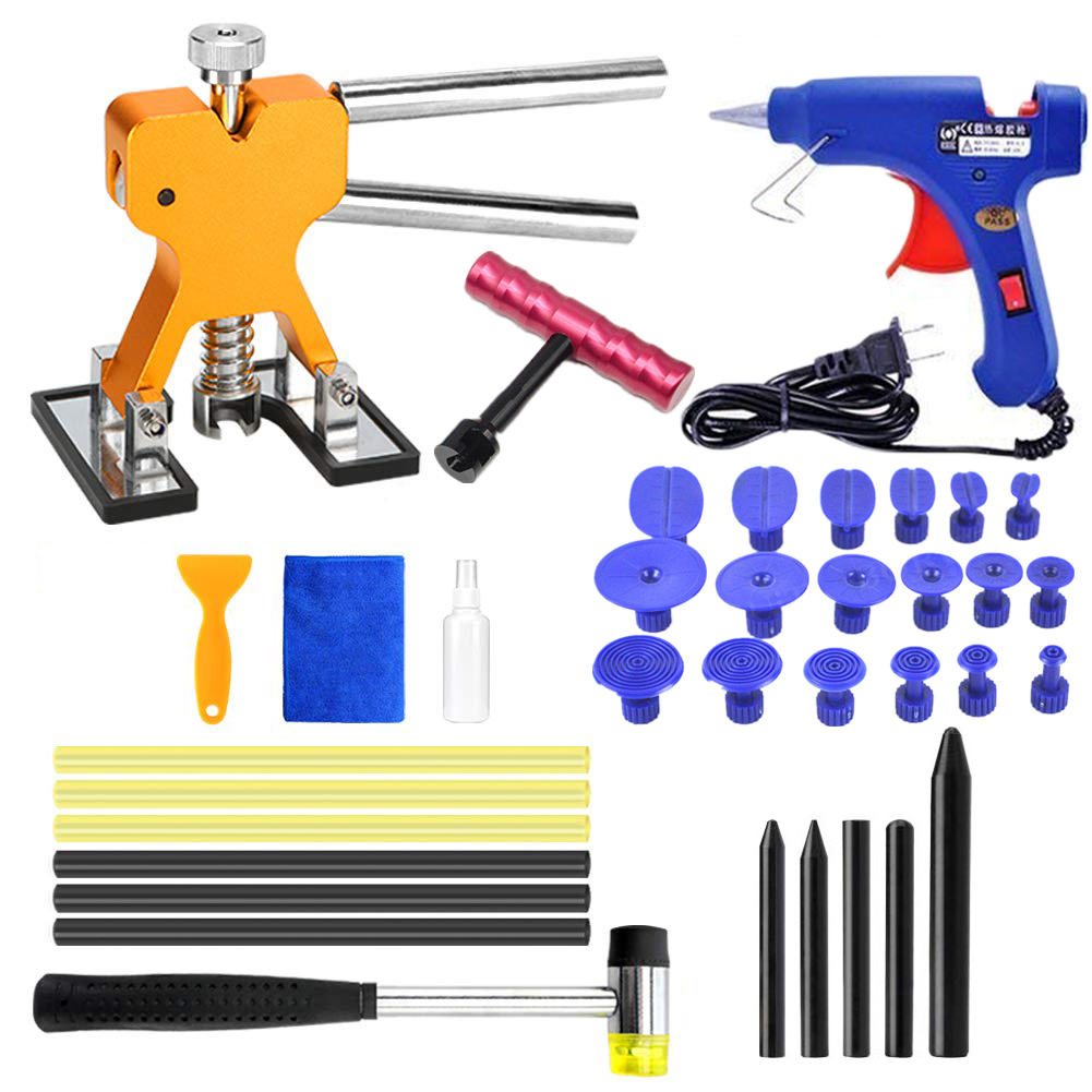 Auto Dent Puller Kit Adjustable Golden Dent Remover Tools Paintless