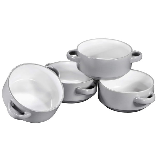 Bruntmor 19Oz Ceramic Soup Bowls With Handles Oven Safe Bowls For