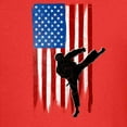 thumbnail image 3 of CafePress - USA Flag Team Taekwondo Kids Light T Shirt - Dark T-Shirt Kids XS-XL, 3 of 4