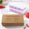thumbnail image 7 of Purple 2 Pack 1-cup/125ml Silicone Freezer Tray Meal Prep & Food Storage, 7 of 7
