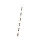 thumbnail image 4 of Cadena de lluvia de metal decorativa, repuesto para canaletas, drenaje de aleros, colector de agua, 130,5 cm de largo, para techos exteriores, patios, 4 of 9