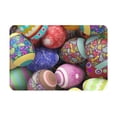 thumbnail image 2 of Front Door Mat Indoor Outdoor Outside Entrance - 16*24in Washable Easter Eggs1 Thin Bathroom Rugs Fit Under Door, Bath Rugs for Bathroom, Kitchen Rugs Mats for Floor, 2 of 6