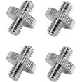 thumbnail image 1 of Adaptador de tornillo de cámara, adaptador roscado macho estándar de 1/4 de pulgada a macho de 1/4 de pulgada, convertidor de adaptador de tornillo de trípode de cámara, 4 piezas LingWen 1327534318432, 1 of 1